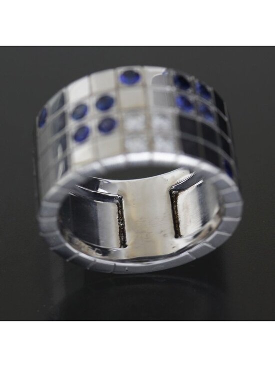 Cartier Payette Diamond Ring No 15.5 18K White Gold Box And Paper
